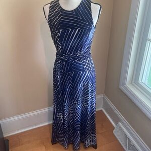 LAUREN RALPH LAUREN Size 2 Belted Sleeveless Maxi Dress